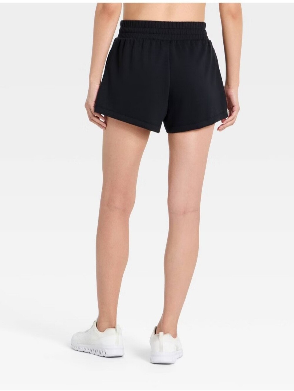 Women's Airy Sleek Pique Shorts - All In Motion' Black M - Picture 2 of 3
